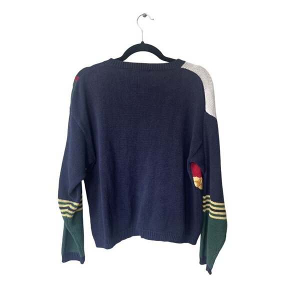 Vintage Y2K Womens Cardigan Size L Grandma Cotton Knit Gold Button Old Money - Picture 4 of 7